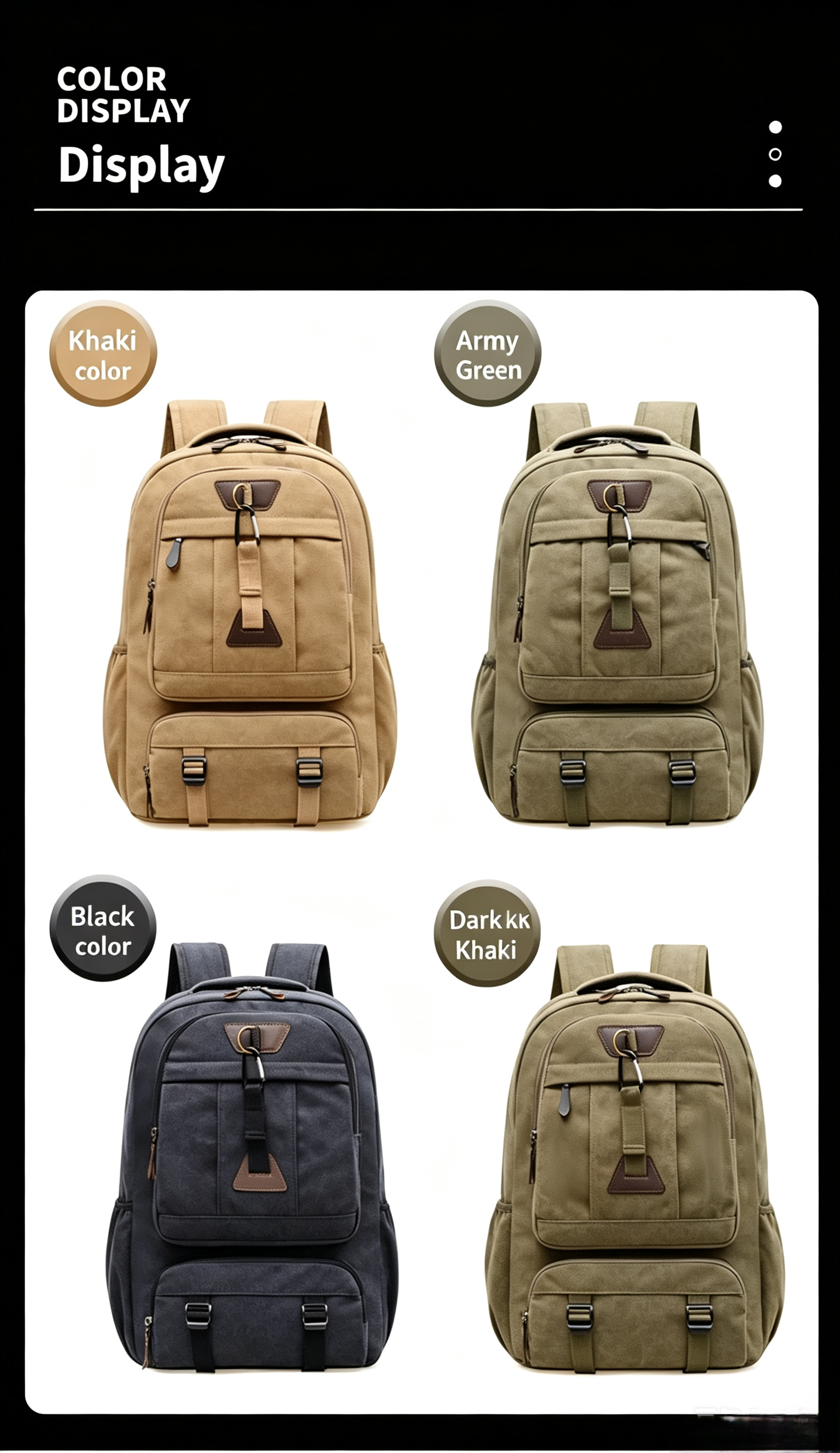 Vintage Canvas Backpack