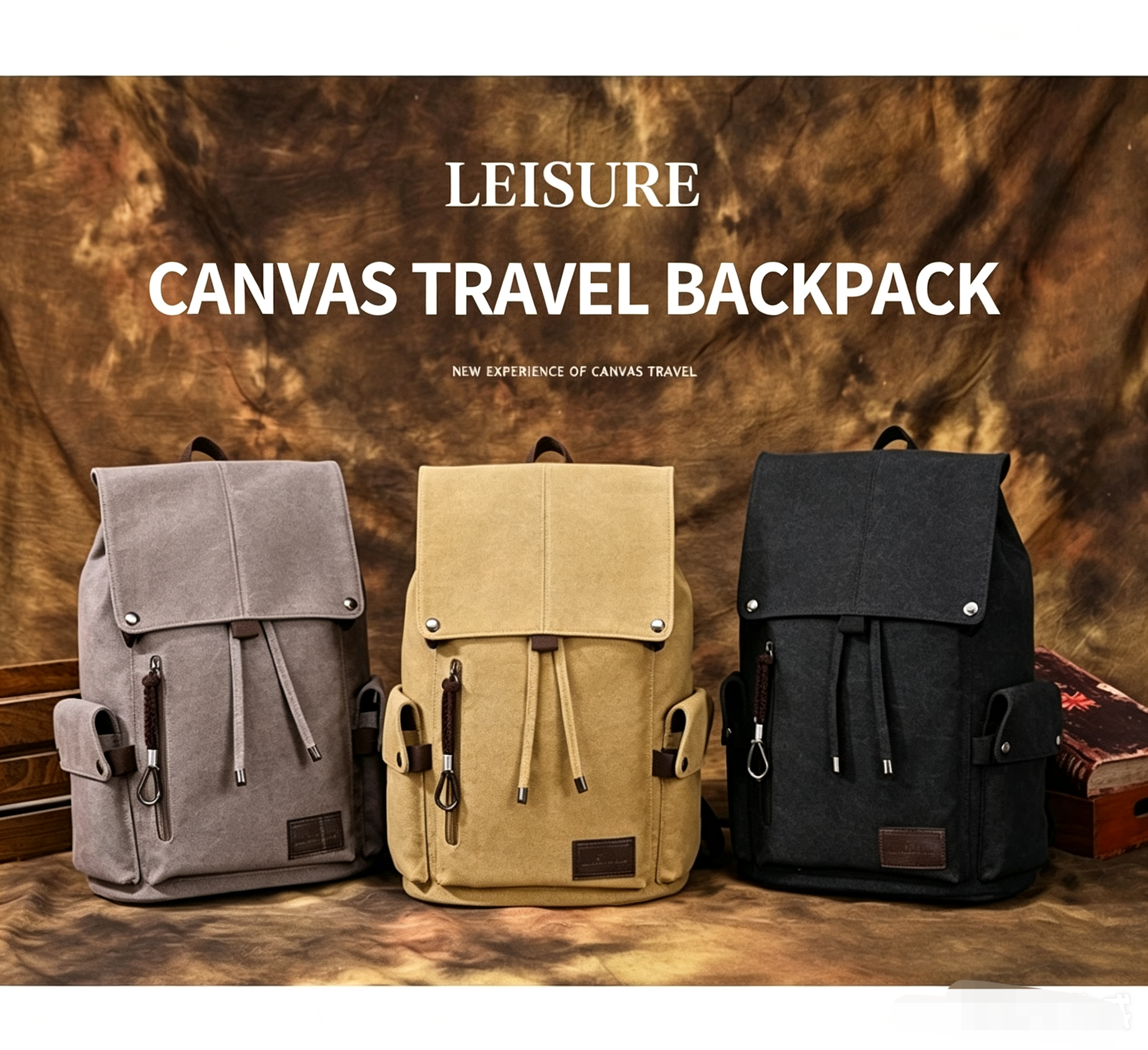 Vintage Canvas Travel Backpack