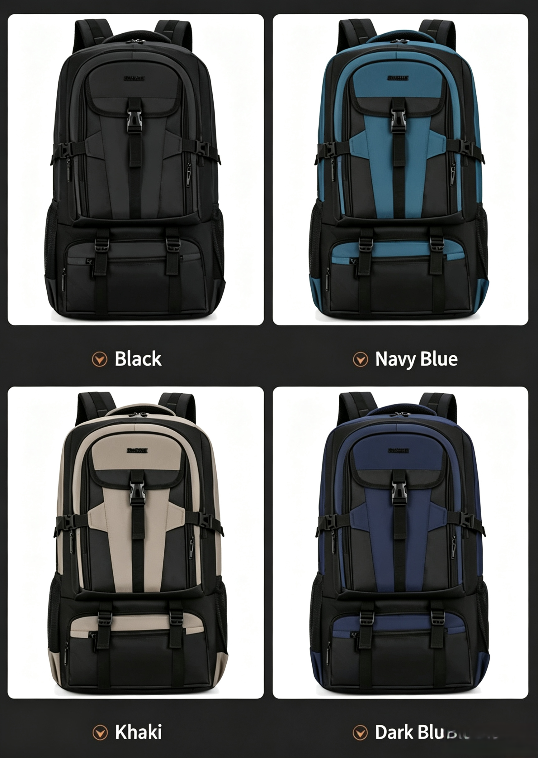 Multi-Pocket Canvas Backpack